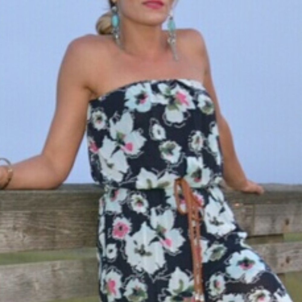 BOHO BABE Floral Print Jumpsuit - Picture 5 of 5